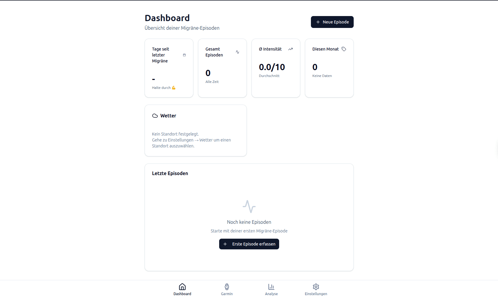 Migraine Tracker with Garmin Data